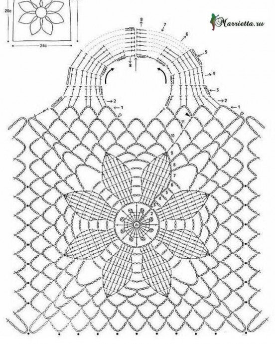 Сеточка-авоська крючком 1