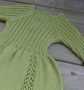 Платье спицами