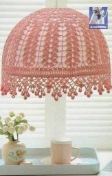 Вязаный абажур