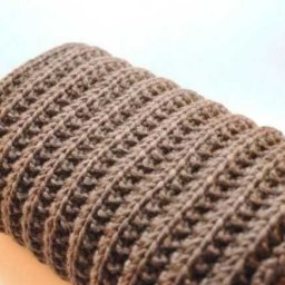 Вяжем польскую резинку