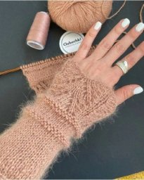 Простая и красивая кайма спицами