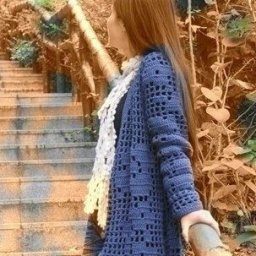 Ажурный кардиган крючком