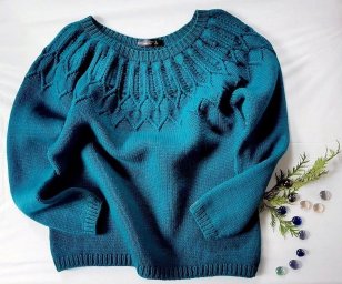 Джемпер цвета морской волны