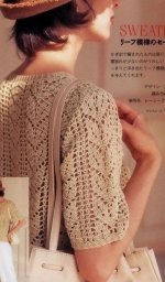 Узор для кофточки крючком