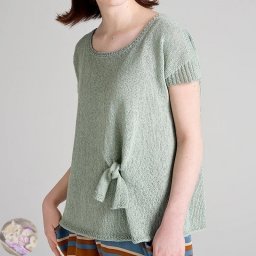 Вяжем "крылышко" как украшение для футболки/топа