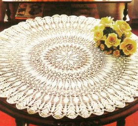 Красивая салфетка крючком