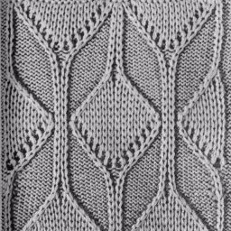 Красивый узор спицами для джемпера или пуловера