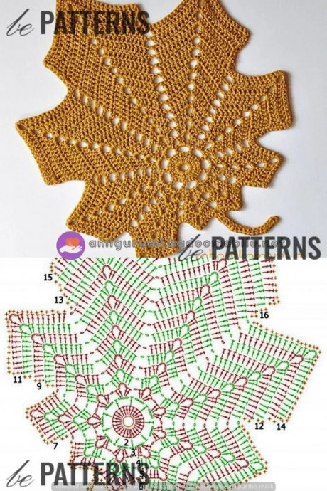 Листик крючком: вяжем просто и красиво Листик крючком: вяжем просто и красиво