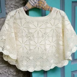 Мотив для ажурного летнего пончо