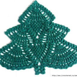 Очаровательная елочка крючком