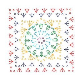 Простые в исполнении квадратные мотивы