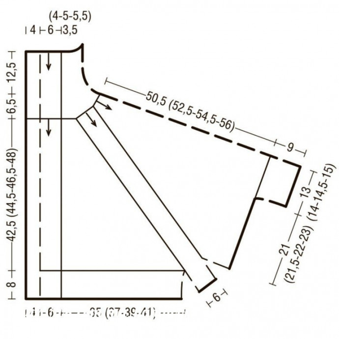 Кейп с отложным воротником