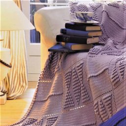 Узор для нежного пледа крючком