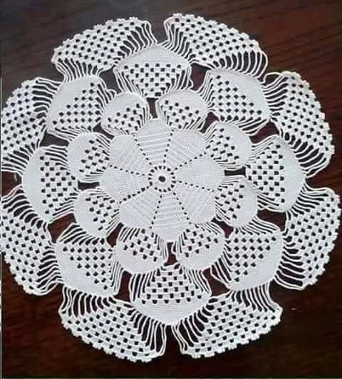 3D салфетка крючком 0