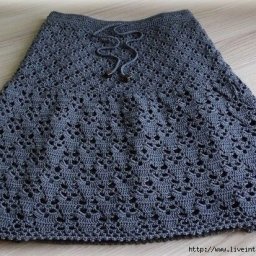 Ажурная юбка крючком