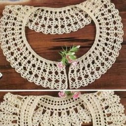 Ажурные воротнички крючком