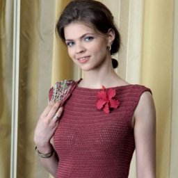 Идея для вязаного платья