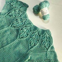 Интересный узор для красивой кокетки, крючком