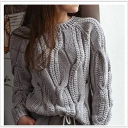 Интересный узор спицами