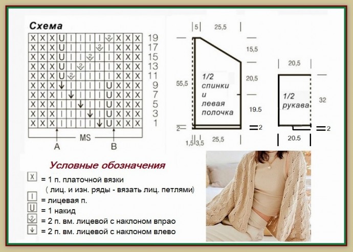Кардиган из хлопка, вяжем спицами Кардиган из хлопка, вяжем спицами