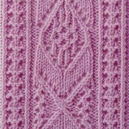 Красивый японский узор спицами