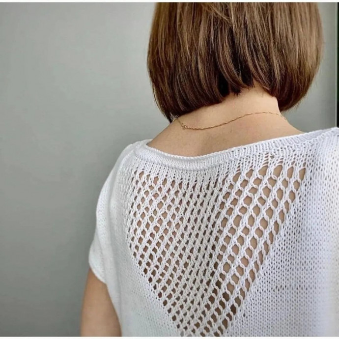 Белый летний топ