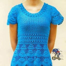 Нежное платье крючком