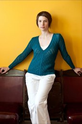 Пуловер спицами