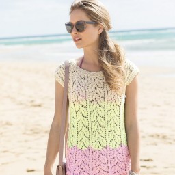 Вязаный топ нежного цвета