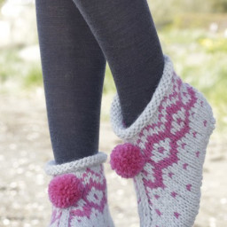 ​Тапочки с жаккардовым узором