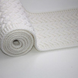 Способ вязания края в шарфах и пледах