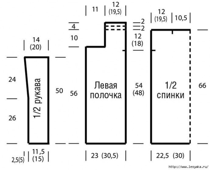 Вяжем воздушный кардиган с волнистым узором