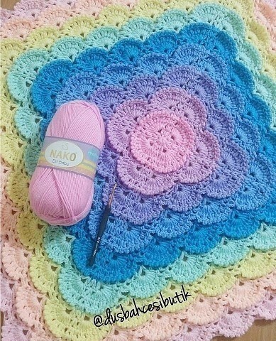 Красивый плед крючком Красивый плед крючком
