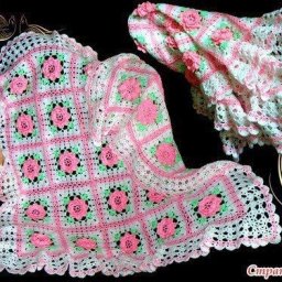 Нежный детский плед