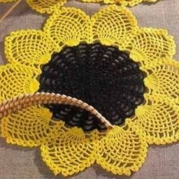 Солнечно-подсолнечная салфетка