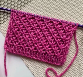 Узор в копилку любителей вязать спицами