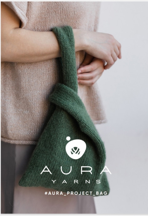 Описание Aura Yarns для вязания проектного мешка "Аura project bag" Описание Aura Yarns для вязания проектного мешка "Аura project bag"