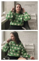 Джемпер с жаккардовыми барашками