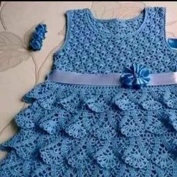 Схемы для вязания подола платьев