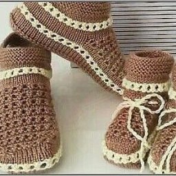 Уютные тапочки спицами
