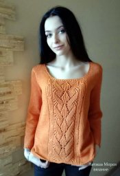 Летний джемпер из мерсеризованного хлопка