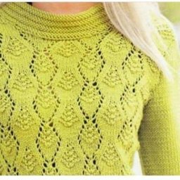 Интересный узор спицами