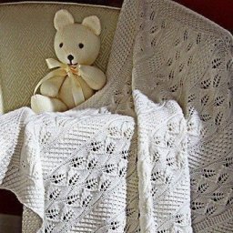 Красивый узор для пледа спицами