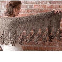 Палантин крючком