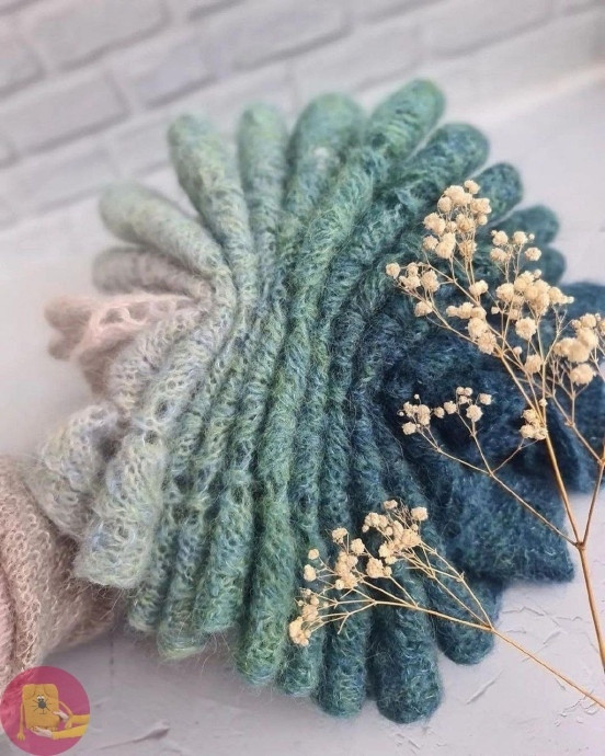 Свяжем шарф мечты из Поэма Альпака