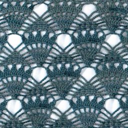 Узор из ажурных ромбов, вяжем крючком