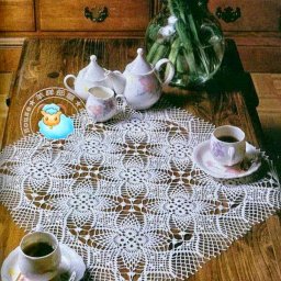 Вязаная салфетка крючком