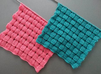 Вяжем спицами шахматный узор