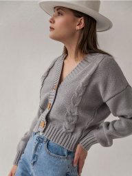 Красивый кардиган спицами