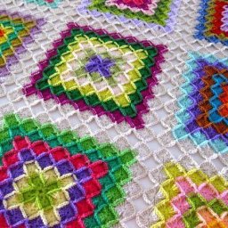 Красивый плед крючком